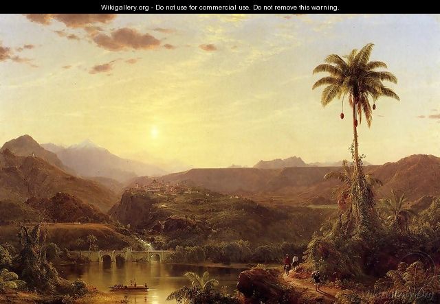 The Cordilleras: Sunrise - Frederic Edwin Church