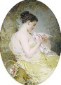 Jeune fille à la colombe (Young Girl with a Dove) - Charles Chaplin