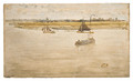 Gold and Brown: Dordrecht - James Abbott McNeill Whistler