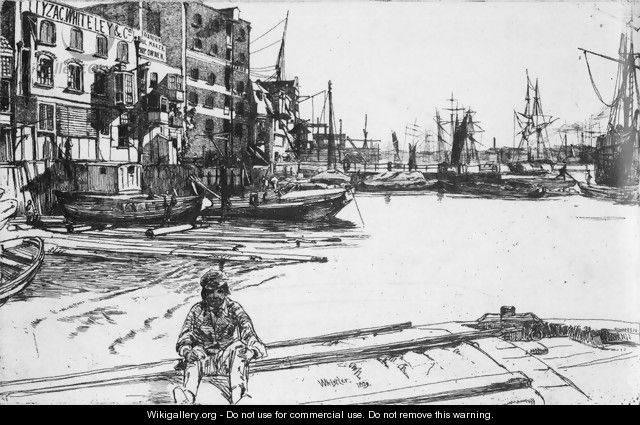 Eagle Wharf - James Abbott McNeill Whistler