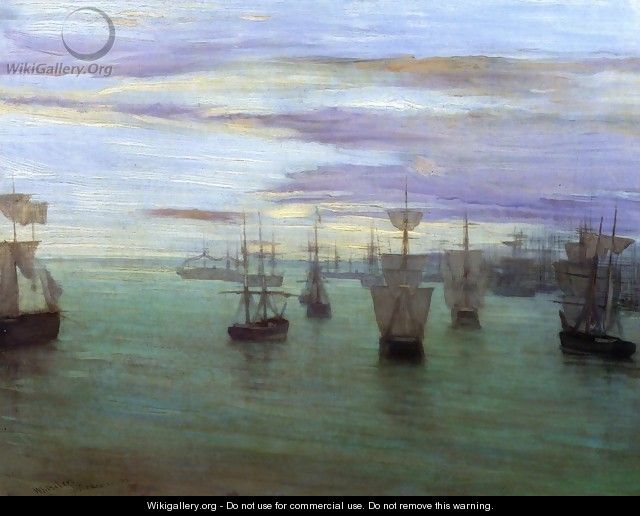Crepuscule in Flesh Colour and Green: Valparaiso - James Abbott McNeill Whistler