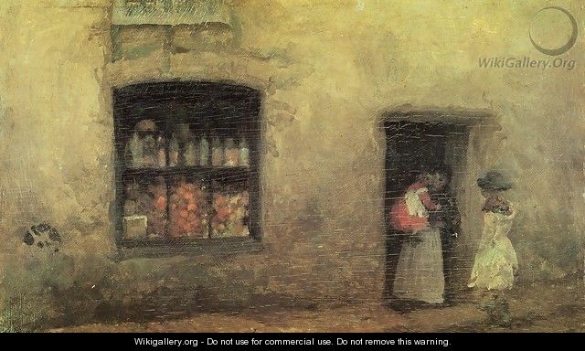 An Orange note : the Sweet-shop - James Abbott McNeill Whistler