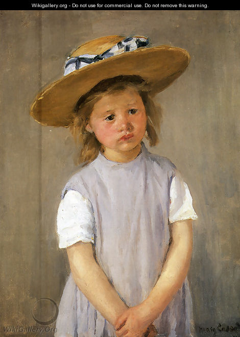 Child In A Straw Hat - Mary Cassatt