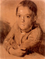 Drawing of a Boy - Adolph von Menzel