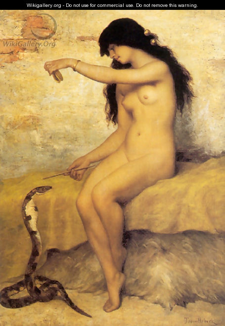 The Nude Snake Charmer - Paul Trouillebert