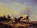 A gathering in the pasture - Eugène Verboeckhoven