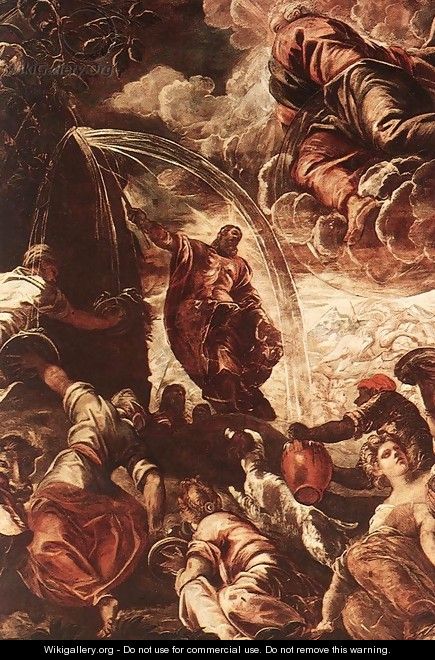 Moses Drawing Water from the Rock [detail: 1] - Jacopo Tintoretto (Robusti)