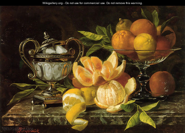 Nature Morte Aux Oranges Et Citrons (Still Life With Oranges And Lemons) - Jean Capeinick