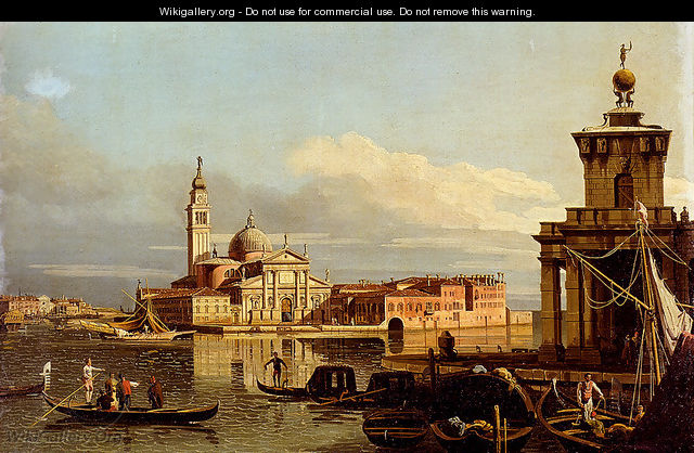 A View In Venice From The Punta Della Dogana Towards San Giorgio Maggiore - Bernardo Bellotto (Canaletto)