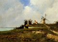 A Coastal Landscape With Windmill - Jean Baptiste Antoine Guillemet