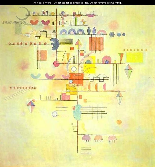 Gentle Ascent - Wassily Kandinsky