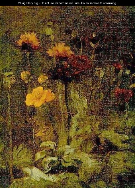 Still Life With Scabiosa And Ranunculus - Vincent Van Gogh