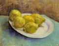 Still Life With Lemons On A Plate - Vincent Van Gogh