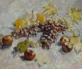 Still Life With Apples Pears Lemons And Grapes - Vincent Van Gogh