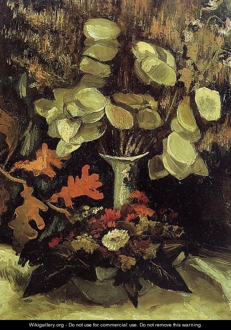 Vase With Honesty - Vincent Van Gogh