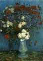 Vase With Cornflowers And Poppies - Vincent Van Gogh