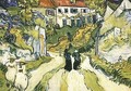 Village Street And Steps In Auvers With Figures - Vincent Van Gogh