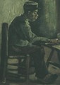 Peasant Sitting At A Table - Vincent Van Gogh