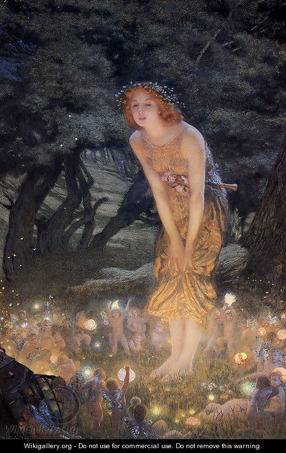 Midsummer Eve - Edward Robert Hughes R.W.S.