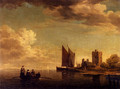 Two Views Of Blankenburg Castle Off The Coast Of Flanders (Pic 1) - Charles Brooking