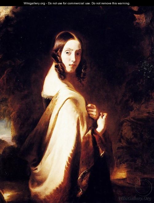 A Lady With A Shawl - Catherine Esther Paris-Persenet