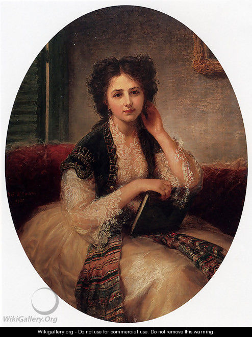 Mademoiselle Helene Cassaverti, three quarter length - Bernardo Amiconi