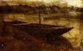 Study Of A Punt Moored At Twickenham - John Linnell