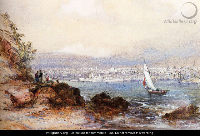 View Of Sydney Harbour - Conrad Martens