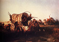 The Attack On The Emigrant Train - Charles Ferdinand Wimar