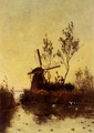 A Windmill At Dusk - Paul Joseph Constantine Gabriel