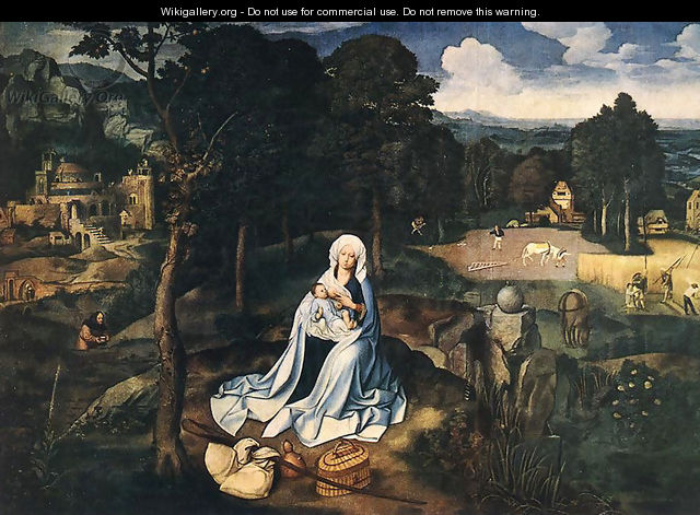 Rest during the Flight to Egypt - Joachim Patenier (Patinir)