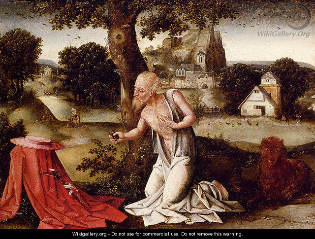 Landscape With The Penitent Saint Jerome - Joachim Patenier (Patinir)