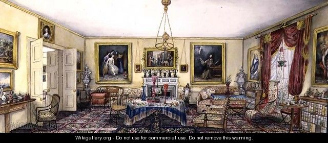 The Drawing Room at Aynhoe, 1845 2 - Lili Cartwright