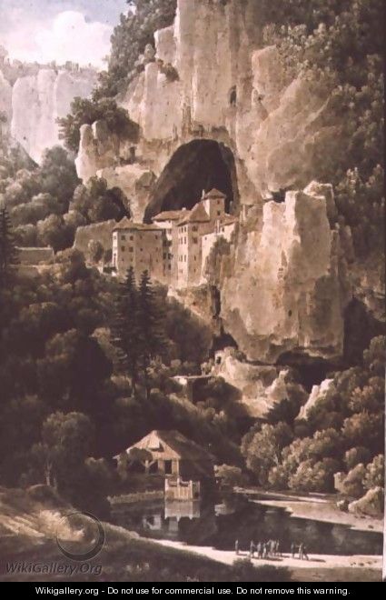 Chateau of Luegg or Predjama, near Trieste - Louis Francois Cassas