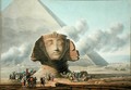 View of the Head of the Sphinx and the Pyramid of Khafre, c.1790 - Louis Francois Cassas