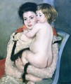 Reine Lefebvre Holding a Nude Baby, 1902 - Mary Cassatt