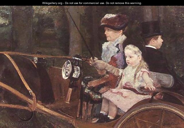 A woman and child in the driving seat, 1881 - Mary Cassatt