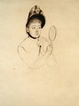 Femme au Mirror - Mary Cassatt