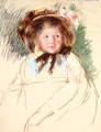 Sara in dark Bonnet Tied under her Chin, c.1901 - Mary Cassatt