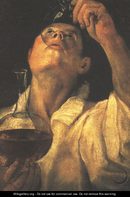 Portrait of a Man Drinking, c.1581-84 - Annibale Carracci