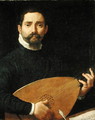 Portrait of a Lute Player, c.1593-94 - Annibale Carracci