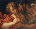 Satyr and Shepherd - Annibale Carracci