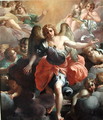 Angel Gabriel in Glory with Angel Musicians and Cherubs - Agostino Carracci