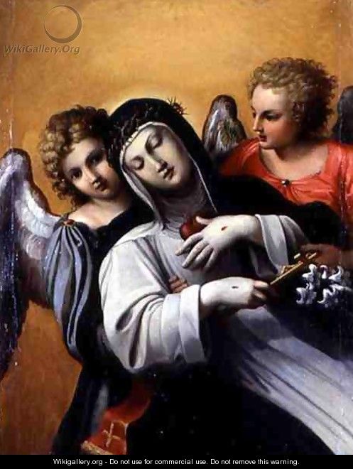 The Ecstasy of Saint Catherine - Agostino Carracci