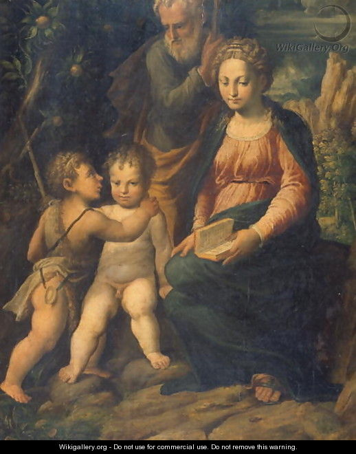 The Holy Family - Girolamo da Carpi