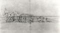 Study of the frieze from a pediment of the Parthenon (2) - Jacques Carrey