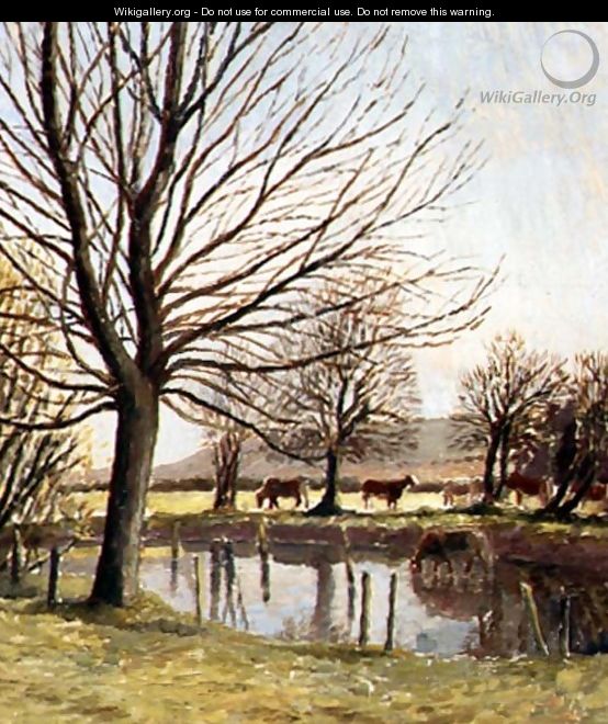Cattle by a Pond - Dora Carrington