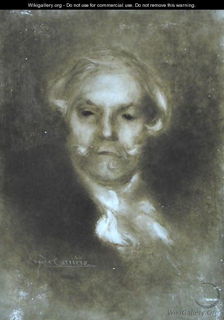 Portrait of Edmond de Goncourt (1822-96) - Eugene Carriere