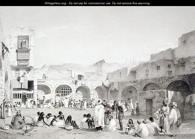 Slave Market, Cairo, 1840s - O.B. Carter (and Warren Henry)