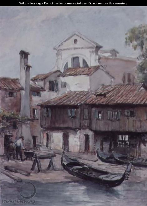 Shipyard near the Church of San Trovaso, Venice - Hugh Carter